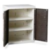 Mobile-Mobiletto-per-esterno-e-per-interno-Rattan-Line-M-Basso-68X42X85-Milk-WhiteMarrone-0-0
