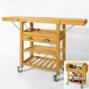 SoBuy-Carrello-cucina-di-Bamb-Carrello-di-servizi-Tavoli-da-cucina-FKW25-Nnatura924065-95-125cmIT-0-0