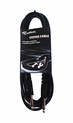 Rockburn-Cavo-per-chitarra-con-connettori-jack-da-635-mm-3-m-colore-Nero-0 Rockburn-Cavo-per-chitarra-con-connettori-jack-da-635-mm-3-m-colore-Nero-0