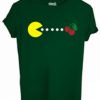 T-SHIRT-PAC-MAN-FRUTTA-DIVERTENTE-by-MUSH-Dress-Your-Style-Uomo-M-VERDE-BOTTIGLIA-0
