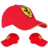 Cappellino-Ufficiale-della-Scuderia-Ferrari-Stemma-Ferrari-Cucito-a-Mano-0-0