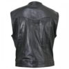 Gilet-Giacca-Uomo-in-Pelle-Biker-SOA-Con-Colletto-Taglia-2XL-Custom-Nero-0-0