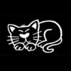 Ufficiale-My-Stick-Figure-Family-vinile-adesivi-auto-gatto-che-dorme-PC2-0