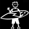 Ufficiale-My-Stick-Figure-Family-vinile-adesivi-auto-pap-surf-M8-0