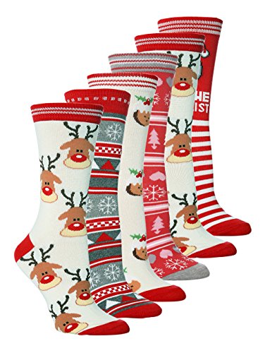 nuovo-donne-Confezione-Da-6-Paia-novit-Natale-Festivo-Calzini-Misura-4-8-Uk-37-42-Eur-0 nuovo-donne-Confezione-Da-6-Paia-novit-Natale-Festivo-Calzini-Misura-4-8-Uk-37-42-Eur-0