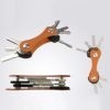 Alluminio-Strumento-Tasca-Portachiavi-Edc-Anello-Portachiavi-Clip-Organizer-Arancione-0-1